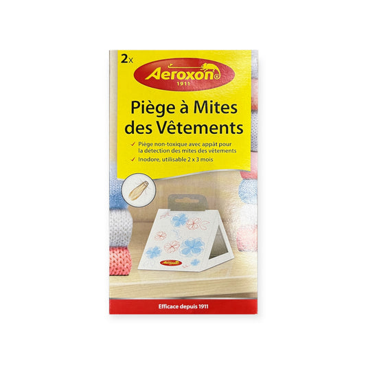 2 PIÈGES COLLANTS MITES VESTIMENTAIRES