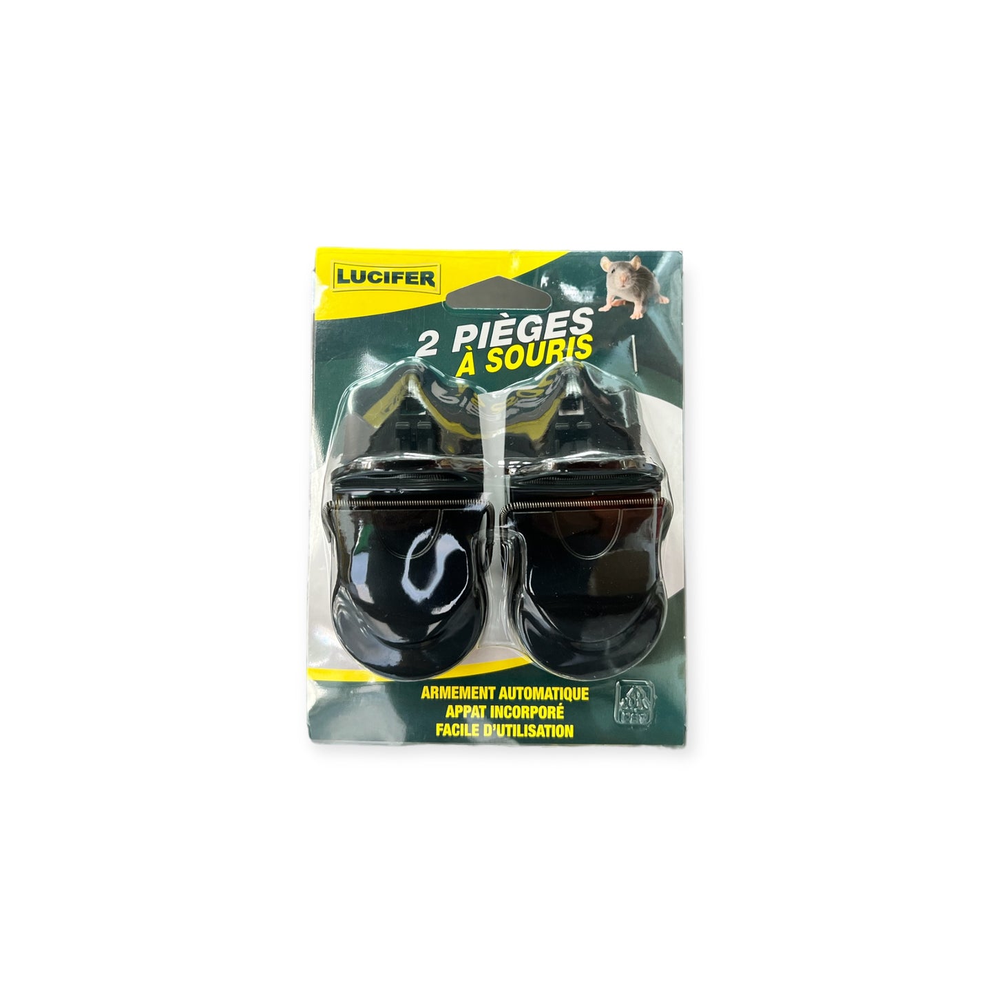 2 PIÈGES À SOURIS EN PLASTIQUE