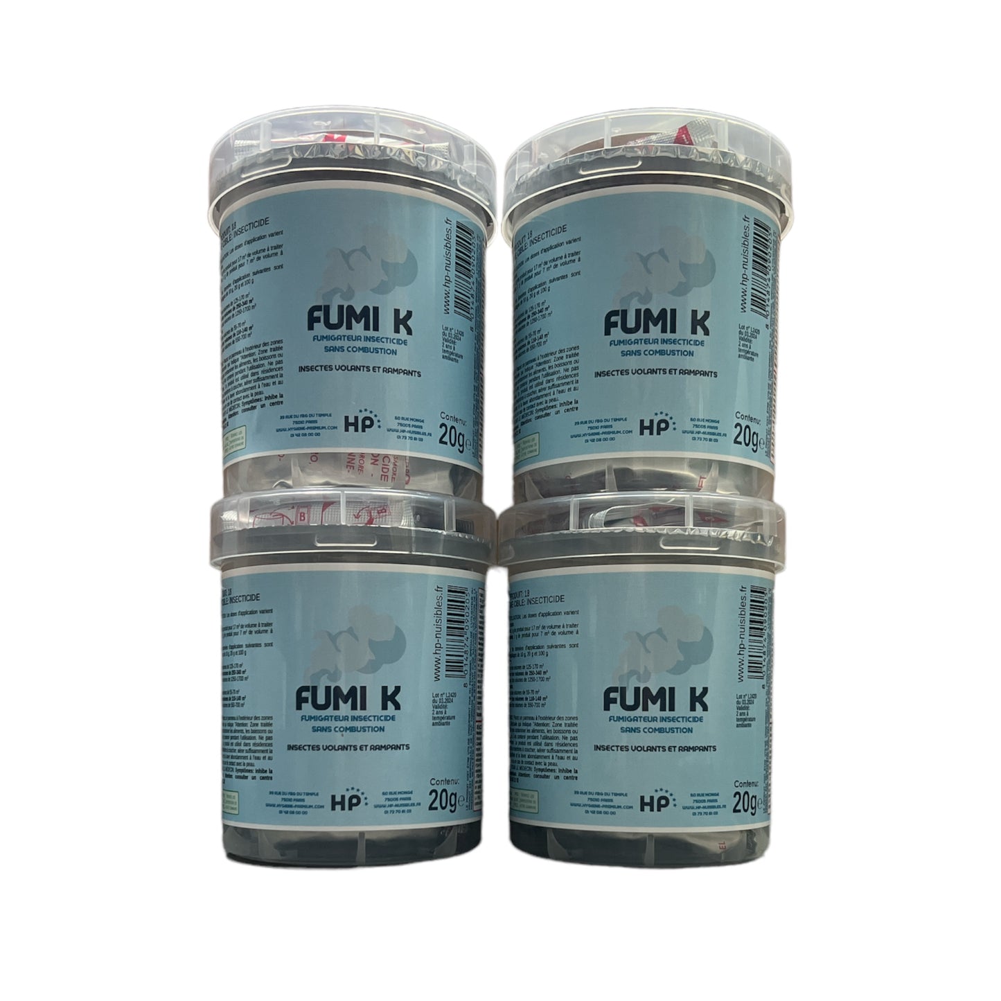 LOT DE 4 FUMIGATEURS INSECTICIDES FUMI K